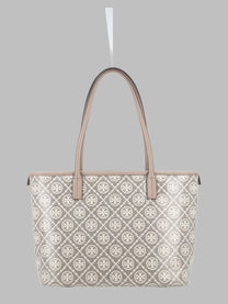 Tory Burch Women's Borsa Shopping Monogram Small Beige