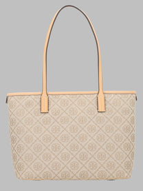 Tory Burch Women's Borsa Shopping Monogram Small Beige