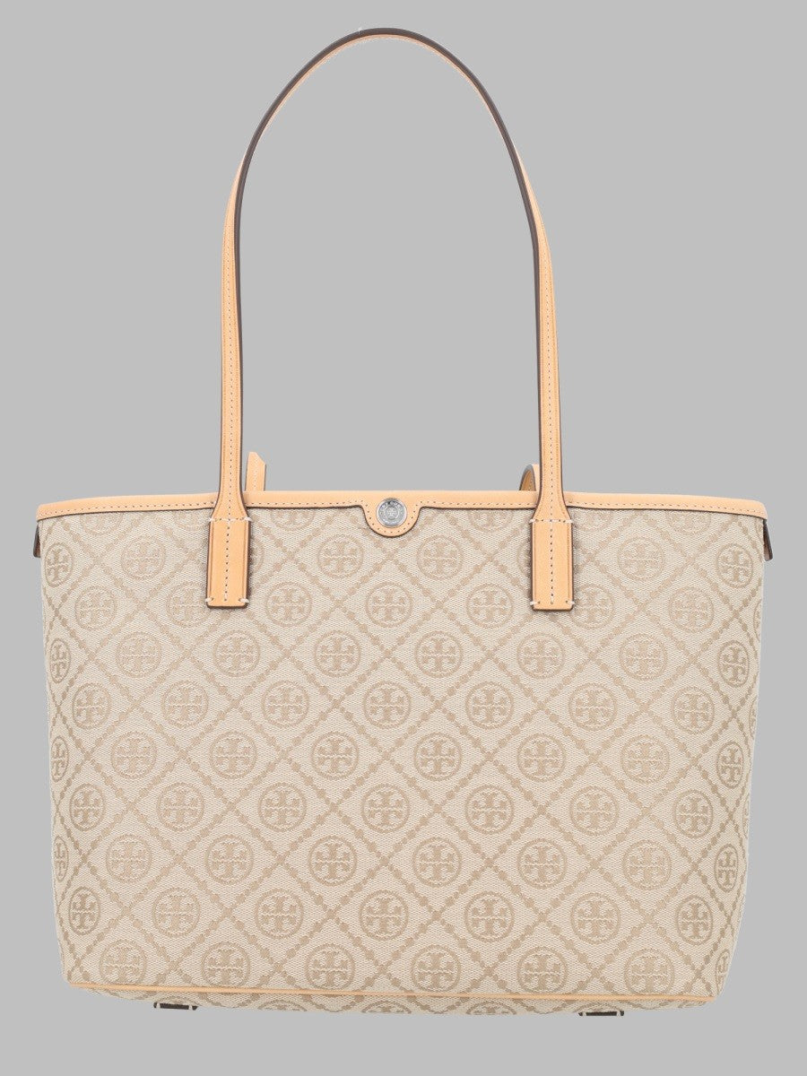 Tory Burch Women's Borsa Shopping Monogram Small Beige