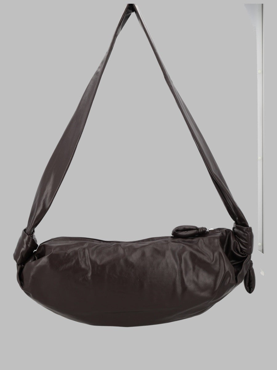 Lemaire Men's Borsa Soft Croissant Medium Brown