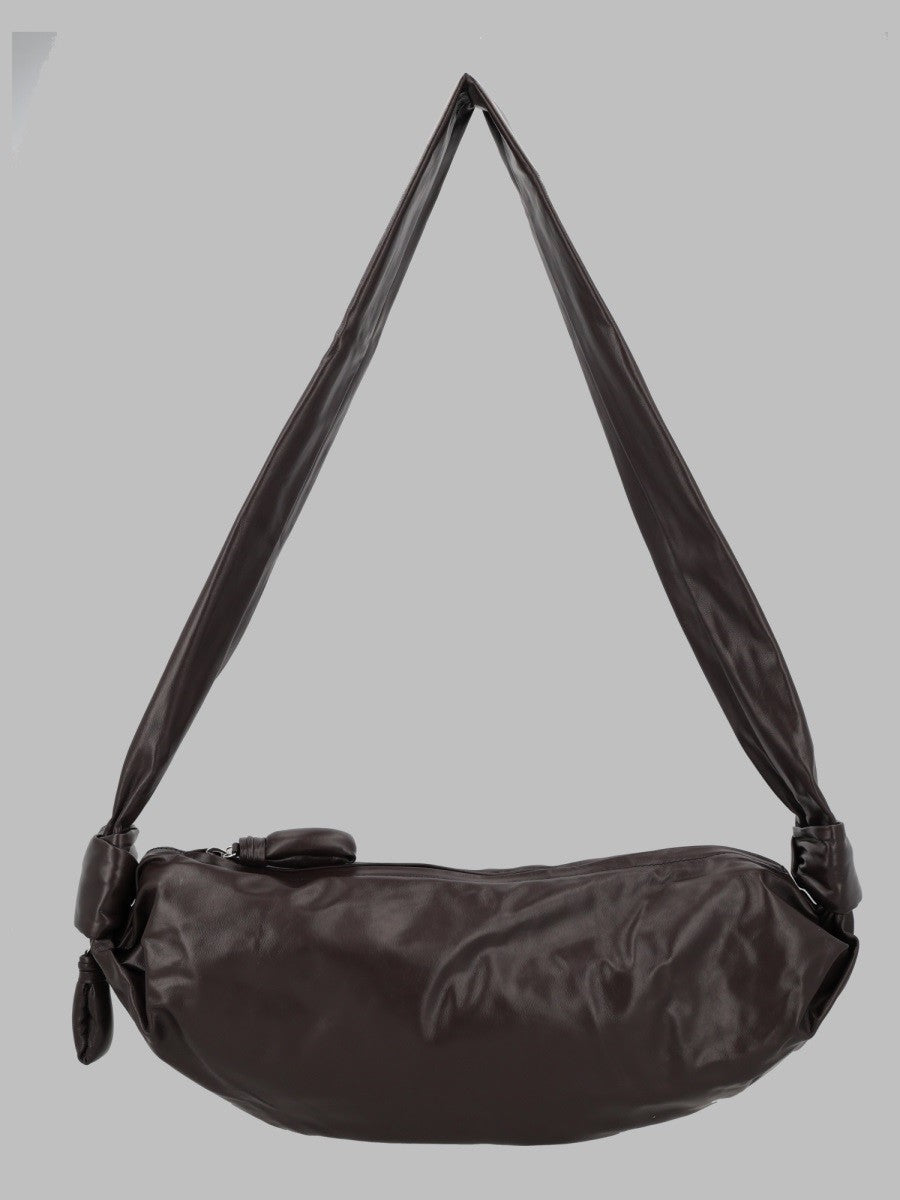 Lemaire Men's Borsa Soft Croissant Medium Brown