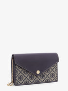 Tory Burch Women's Monogram Envelope Chain Wallet Blue, view 3