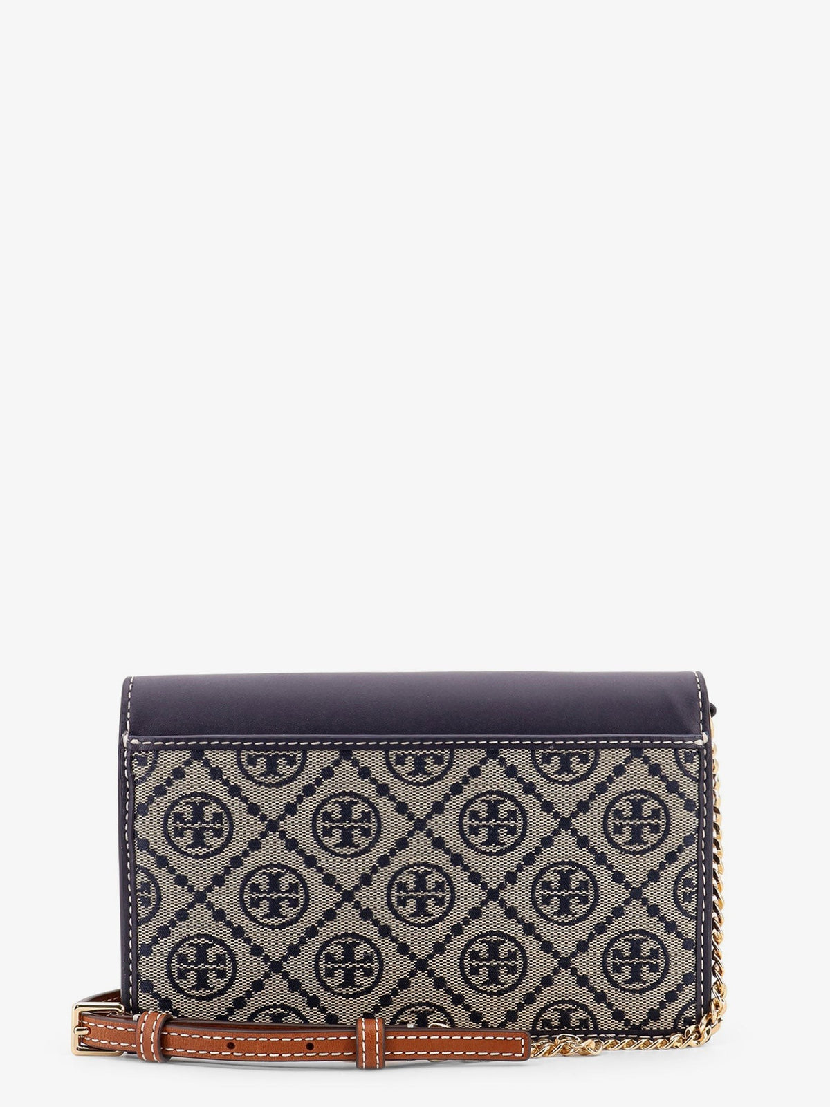 Tory Burch Women's Monogram Envelope Chain Wallet Blue