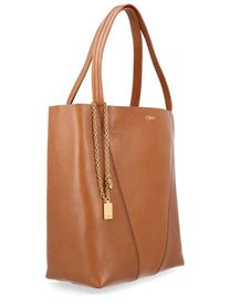 Chloé Women's Borsa Tote Cholé Spin Medium Brown