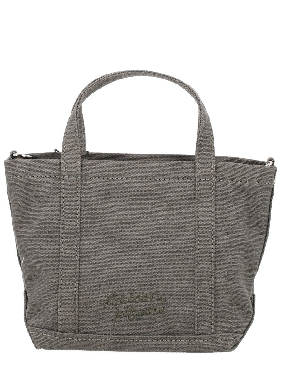 Maison Kitsuné Women's Borsa Tote Fox Head Mini Grey