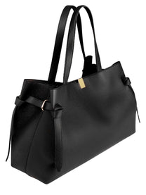 Yuzefi Women's Borsa Tote Gyoza in Pelle Black