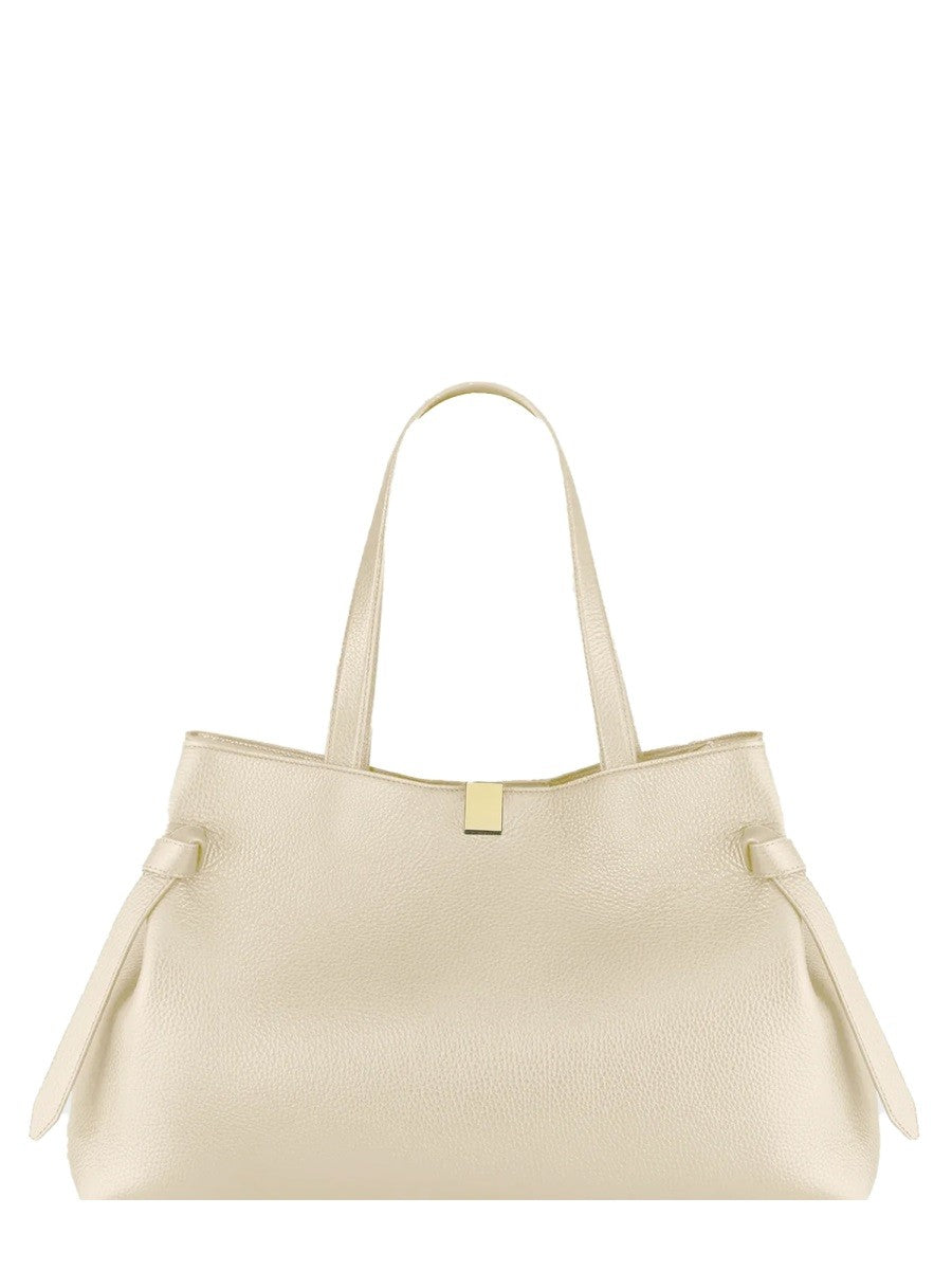 Yuzefi Women's Borsa Tote Gyoza in Pelle Brown