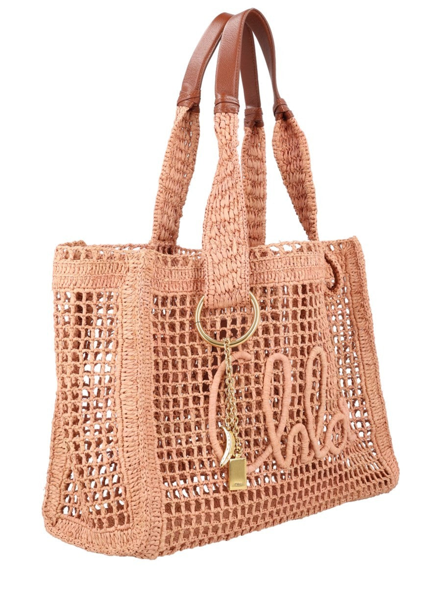 Chloé Women's Borsa Tote Summer Banana East West Blue