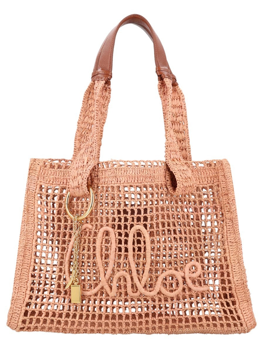 Chloé Women's Borsa Tote Summer Banana East West Blue