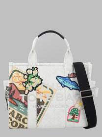 Marc Jacobs Women's Borsa Tote the Camp Patchwork Medium White