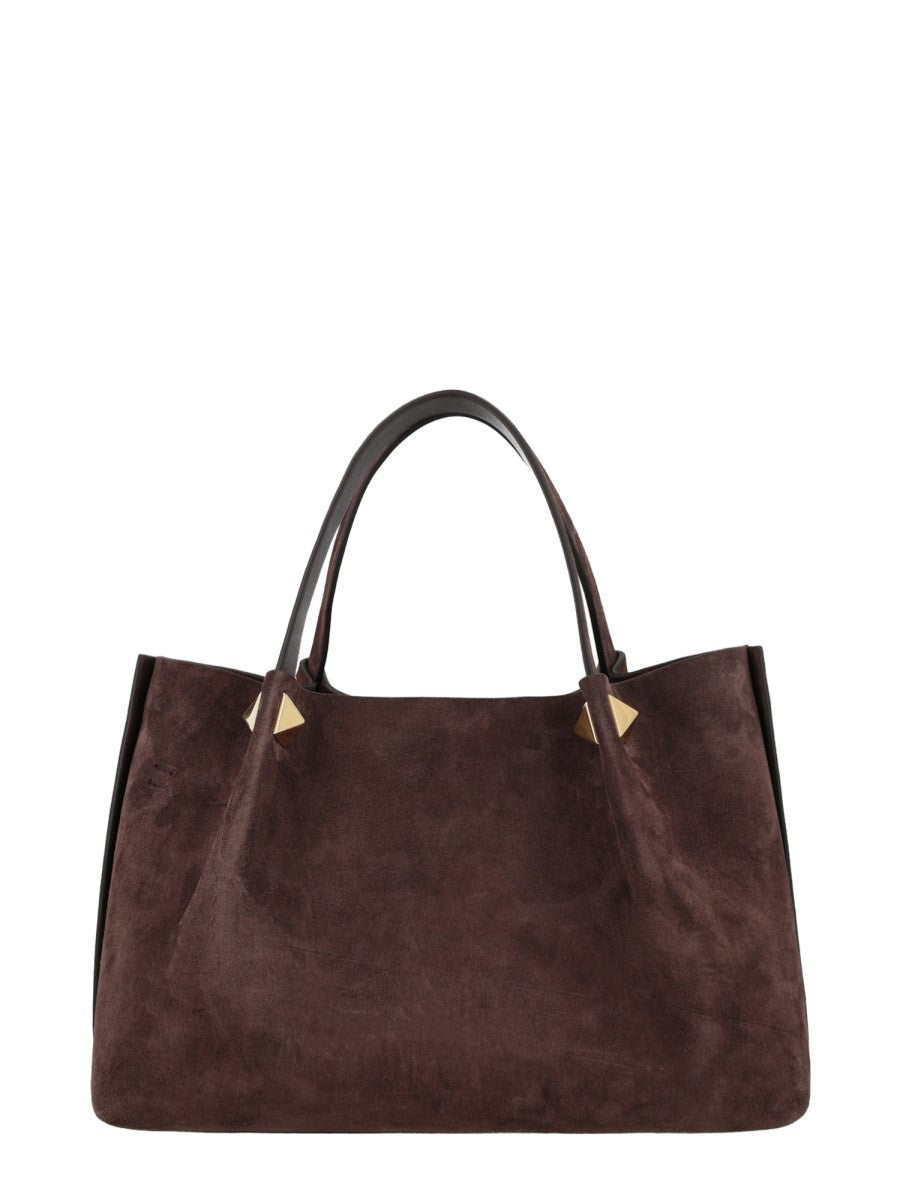 Valentino Women's Tote Vlogo Signature Small Bag Brown