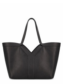 Saint Laurent Women's Borsa Tote Small in Pelle Black