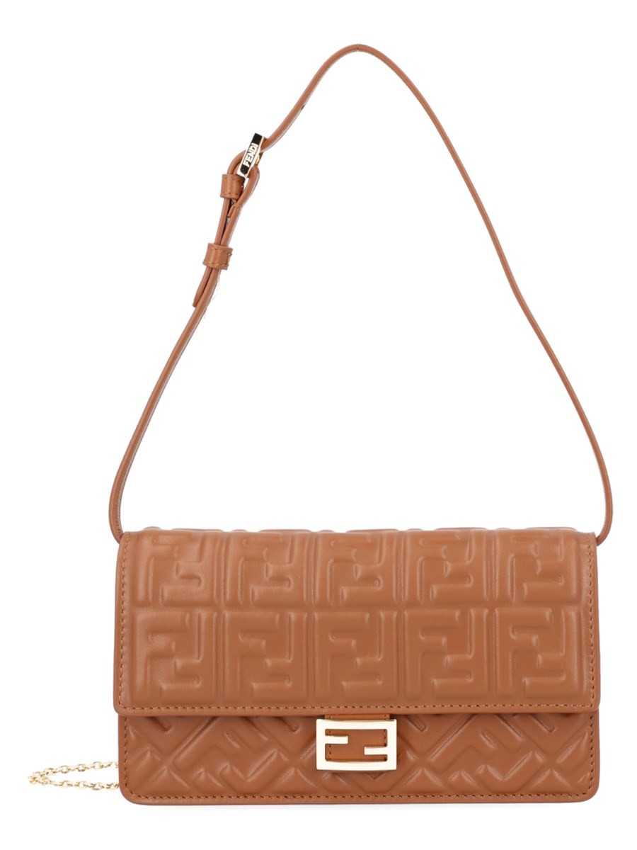 Fendi Women's Tube Bag with Chain Beige