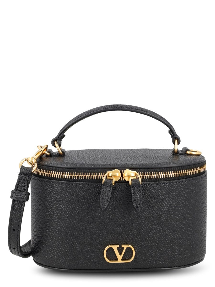 Valentino Women's Vanity Case Mini Bag with Vlogo Black