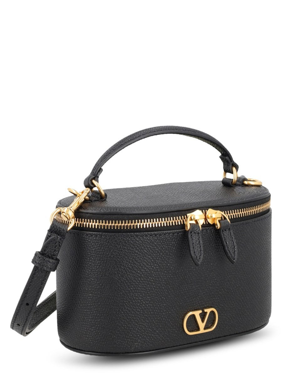 Valentino Women's Vanity Case Mini Bag with Vlogo Black