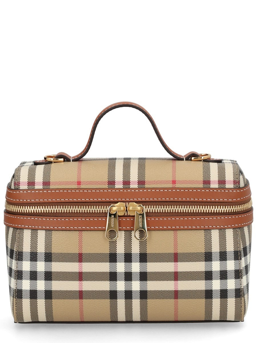 Burberry Women's Vanity Check Bag Beige