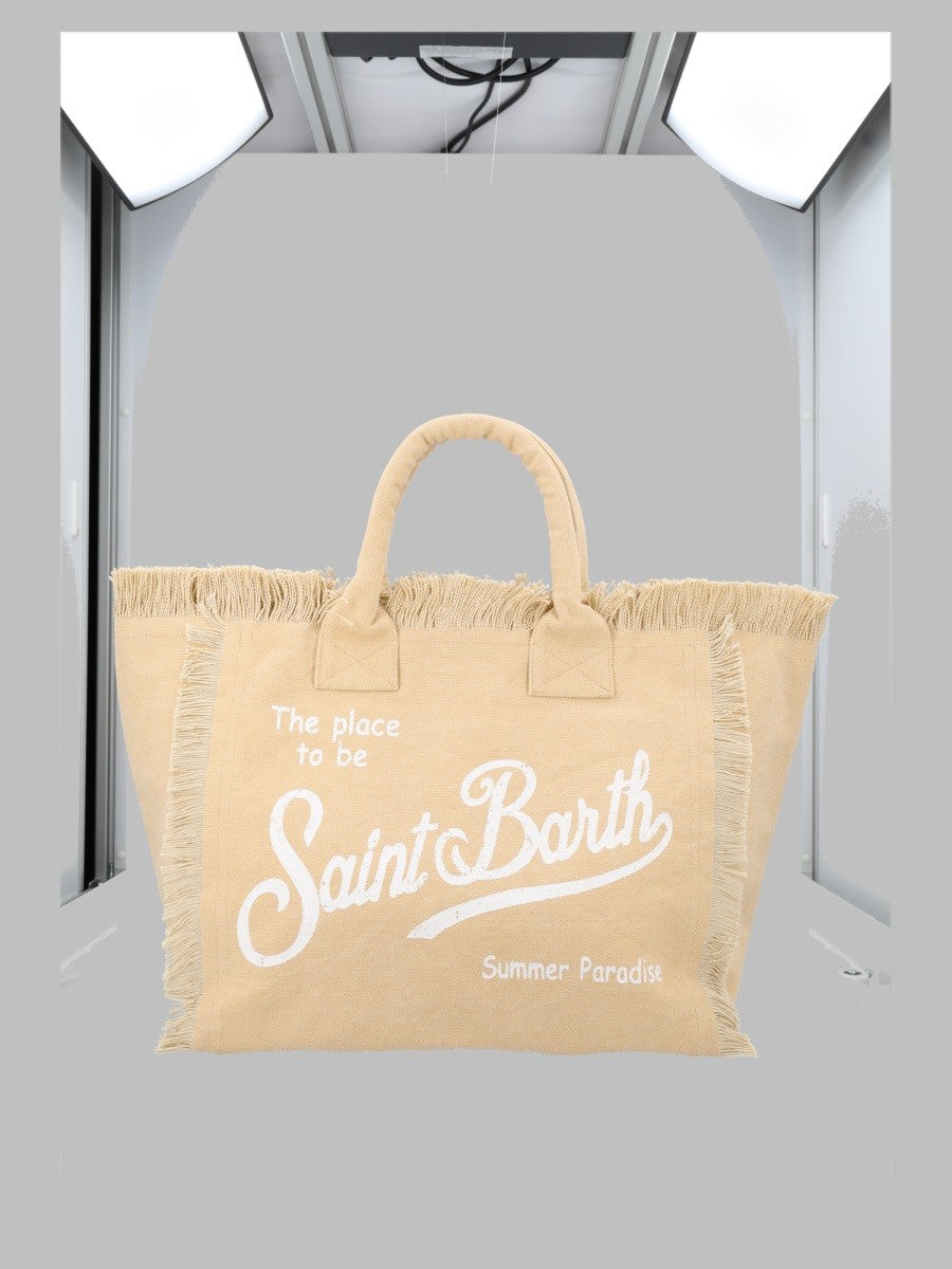 Mc2 Saint Barth Women's Borsa Vanity Medium in Canvas Beige
