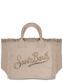 Mc2 Saint Barth Women's Borsa Vanity Medium in Canvas Beige