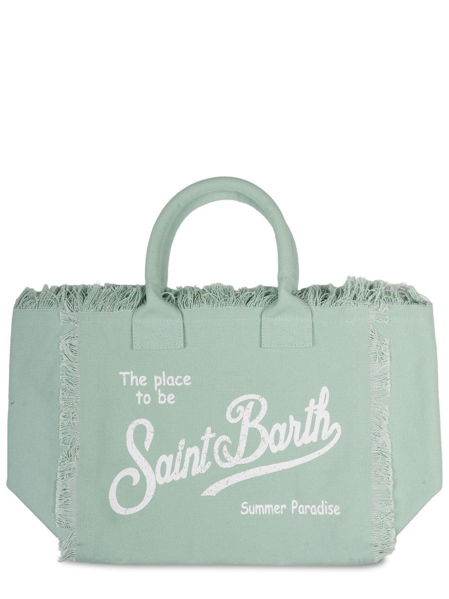 Mc2 Saint Barth Women's Borsa Vanity Medium in Canvas Green