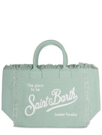 Mc2 Saint Barth Women's Borsa Vanity Medium in Canvas Green