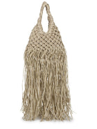 Hibourama Women's Vannifique Mini Fringe Bag Beige