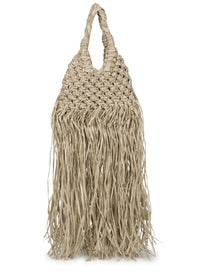Hibourama Women's Borsa Vannifique Mini Fringe Beige