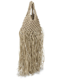 Hibourama Women's Borsa Vannifique Mini Fringe Beige