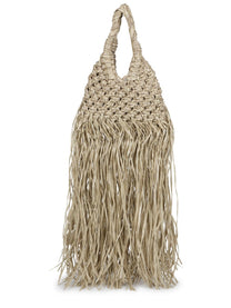 Hibourama Women's Borsa Vannifique Mini Fringe Beige