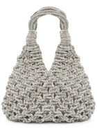 Hibourama Women's Crystal-Embellished Vannifique Small Bag Silver