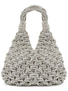 Hibourama Women's Crystal-Embellished Vannifique Small Bag Silver