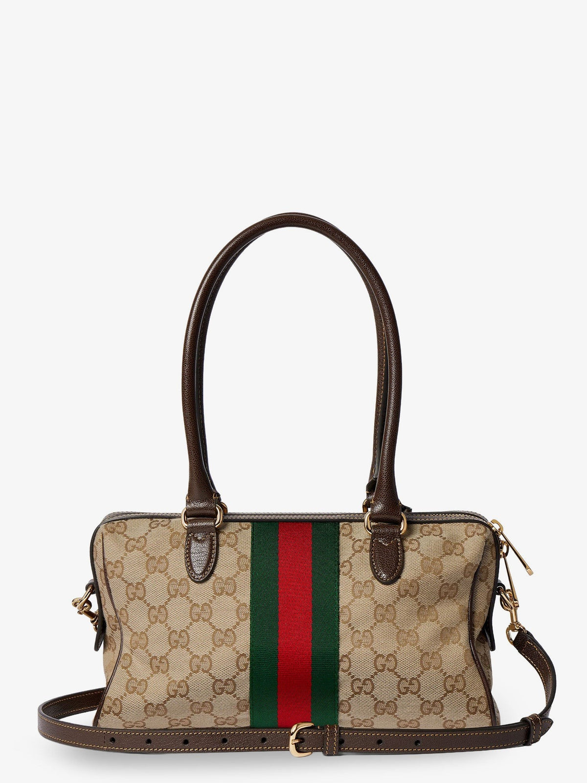 Gucci Women's Borsetto GG Fabric Crossbody Bag Beige, view 2