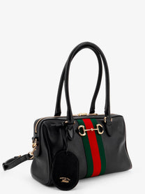 Gucci Women's Borsetto Leather Handbag Black