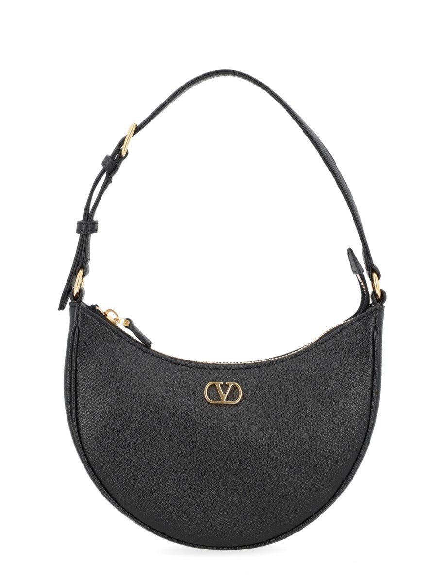 Valentino Women's Borso Hobo Vlogo Signature Mini Black