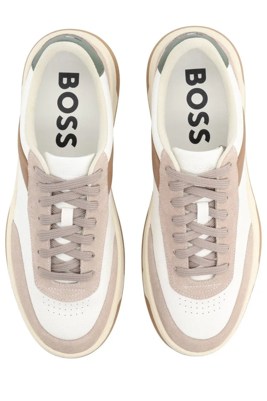 BOSS Men's Baltimore Tenn Sneaker Beige, view 5