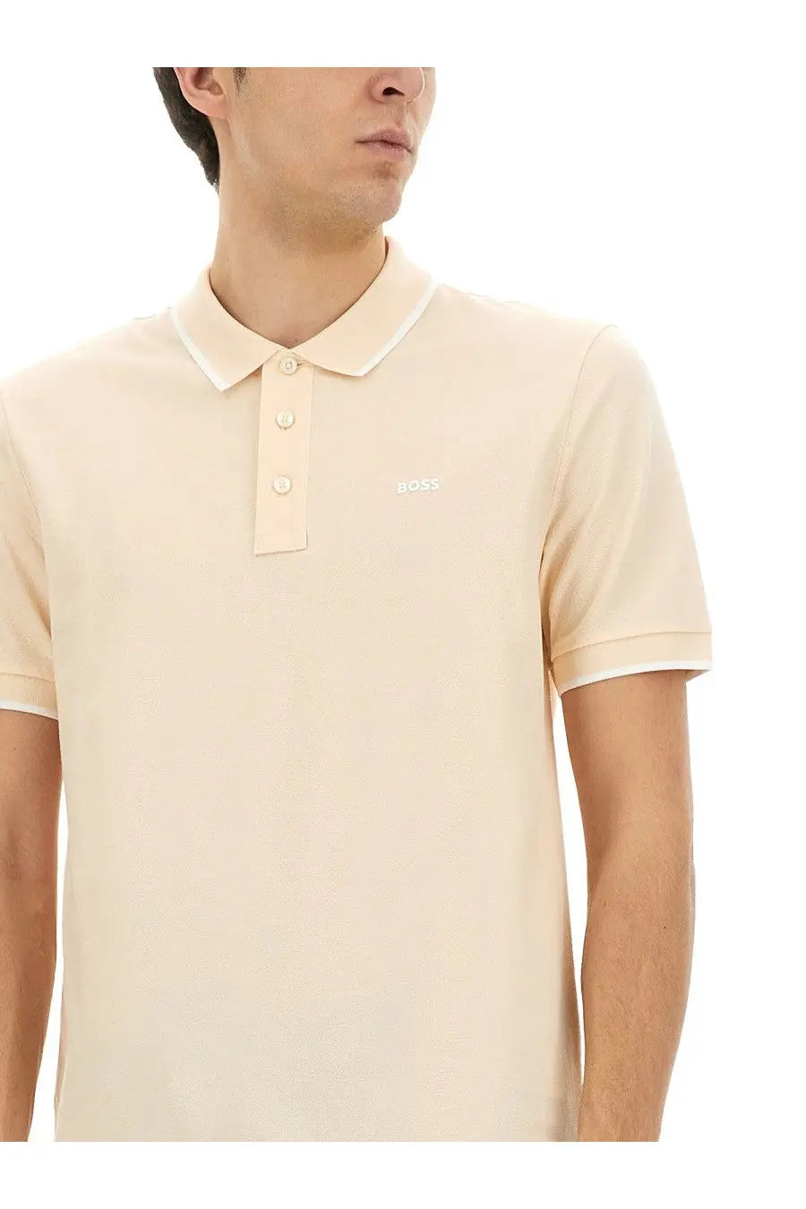 BOSS Men's Cotton Polo Blue, view 4