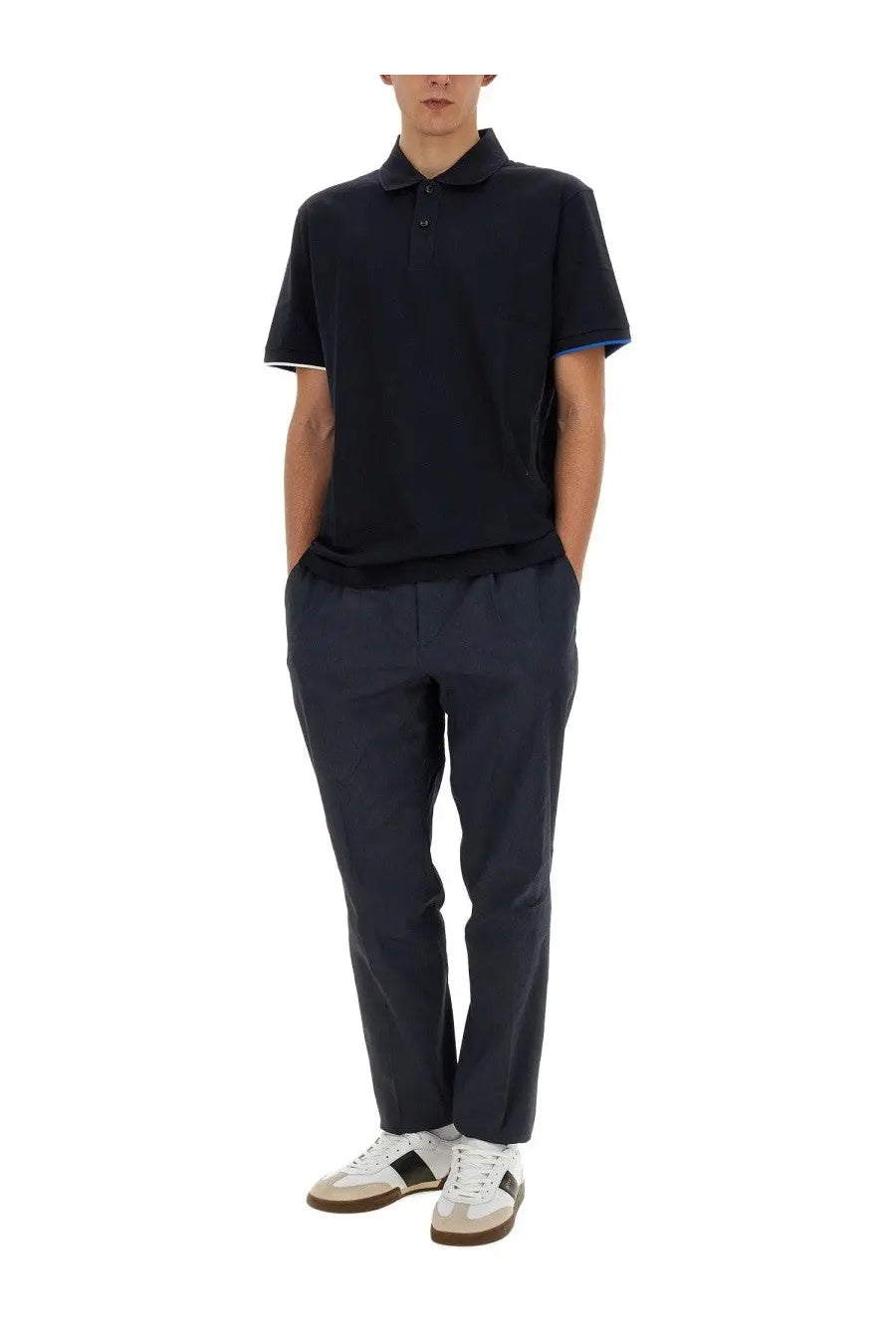 BOSS Men's Cotton Polo Blue, view 2