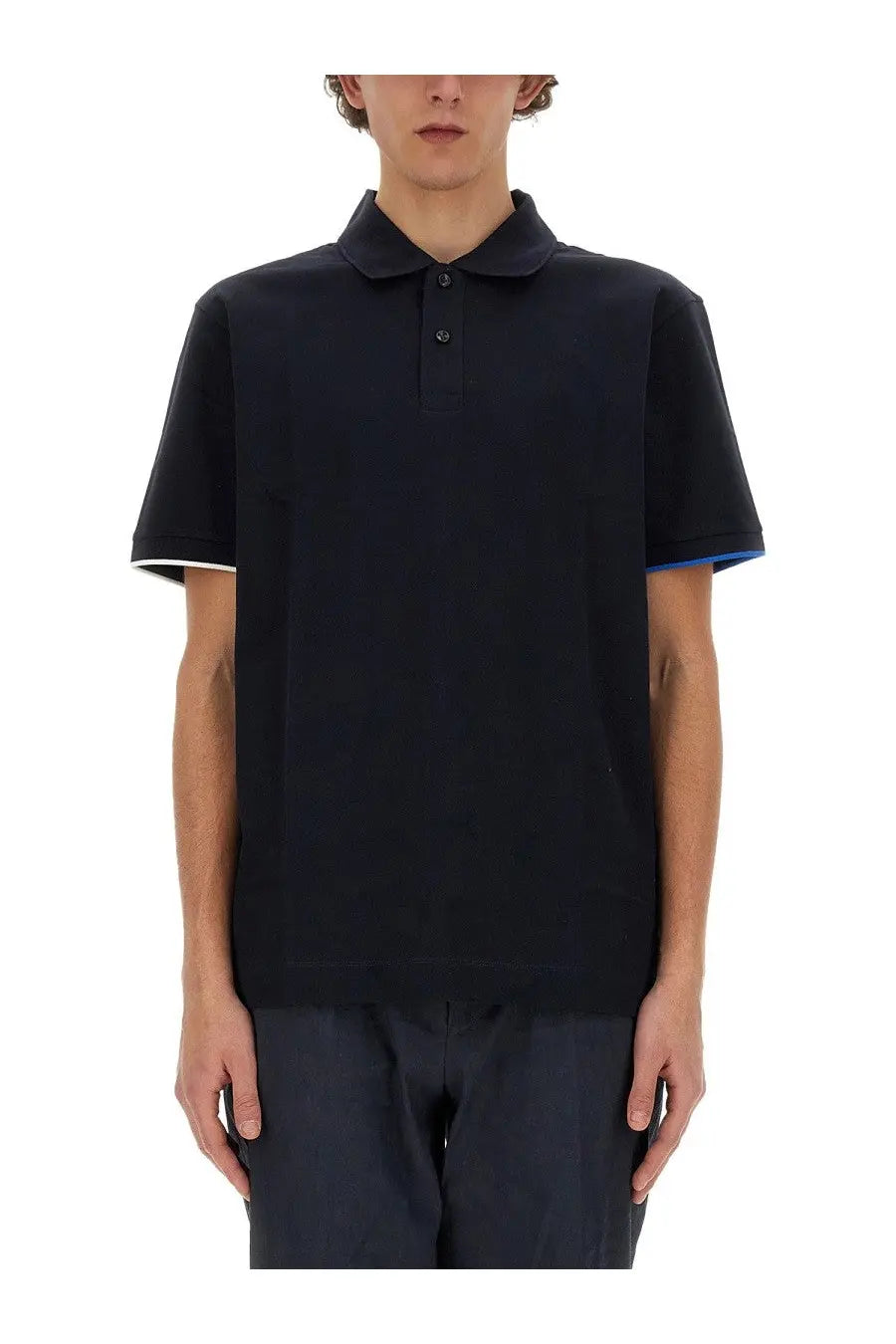BOSS Men's Cotton Polo Blue