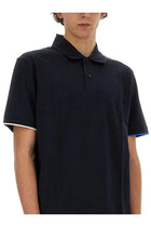 BOSS Men's Cotton Polo Blue, view 4