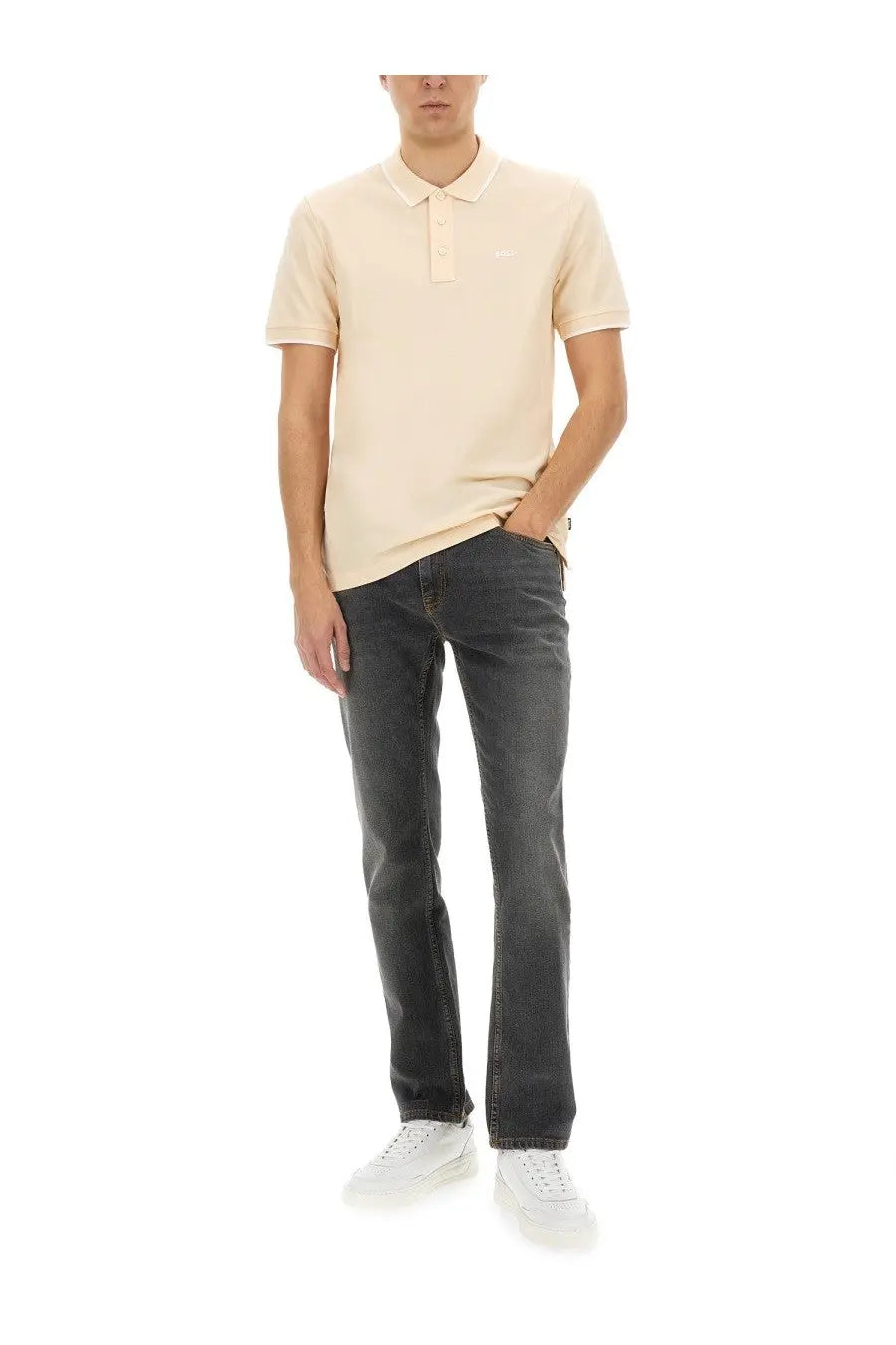 BOSS Men's Cotton Polo Blue, view 2