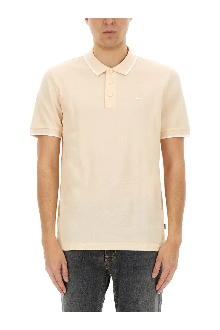 BOSS Men's Cotton Polo Blue