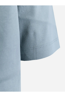 Boss men’s cotton shirt blue light blue short-sleeved with a neatly stitched hem for casual and formal wear