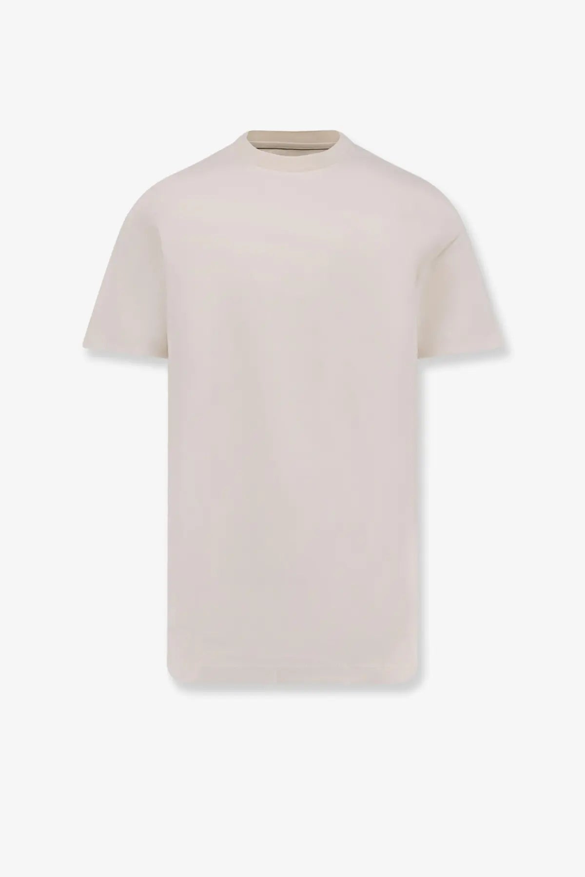 Boss men’s cotton shirt white minimalist off-white crewneck t-shirt with soft smooth texture and clean lines