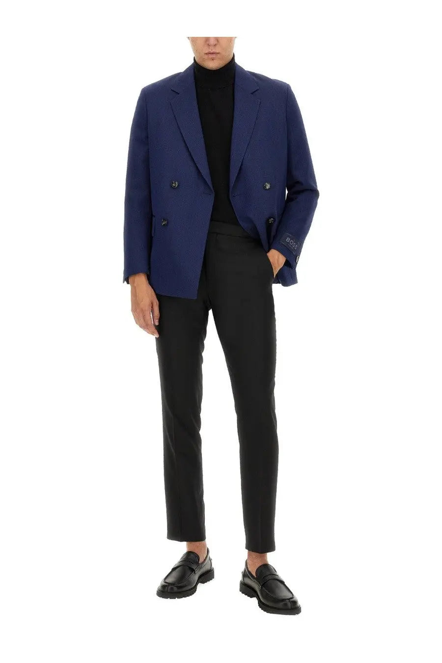 BOSS Men's Double Breasted Jacket Blue, view 2