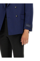 BOSS Men's Double Breasted Jacket Blue, view 4