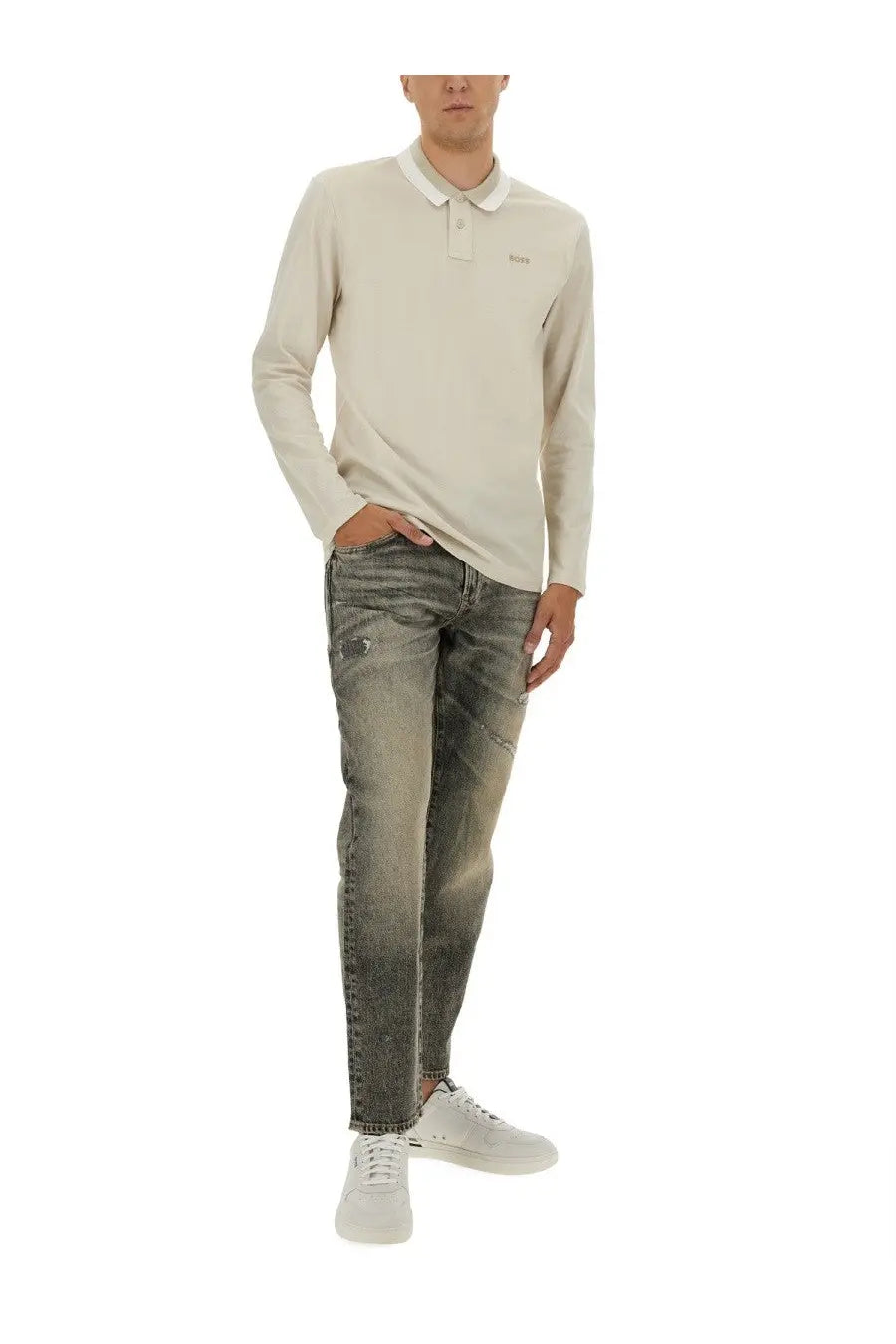BOSS Men's Jeans in Denim Grey, view 2