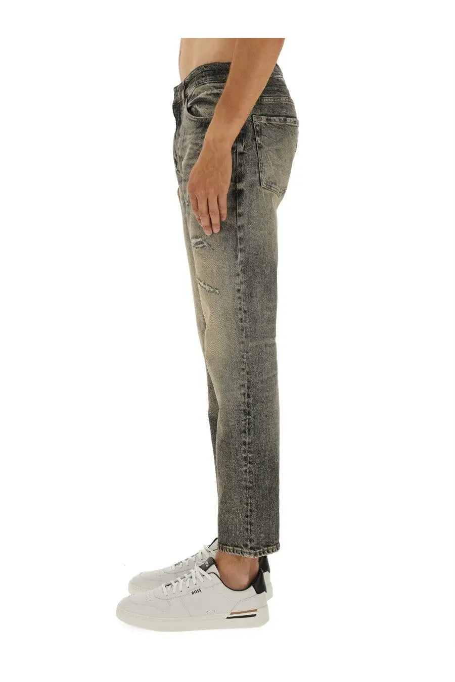 BOSS Men's Jeans in Denim Grey, view 4