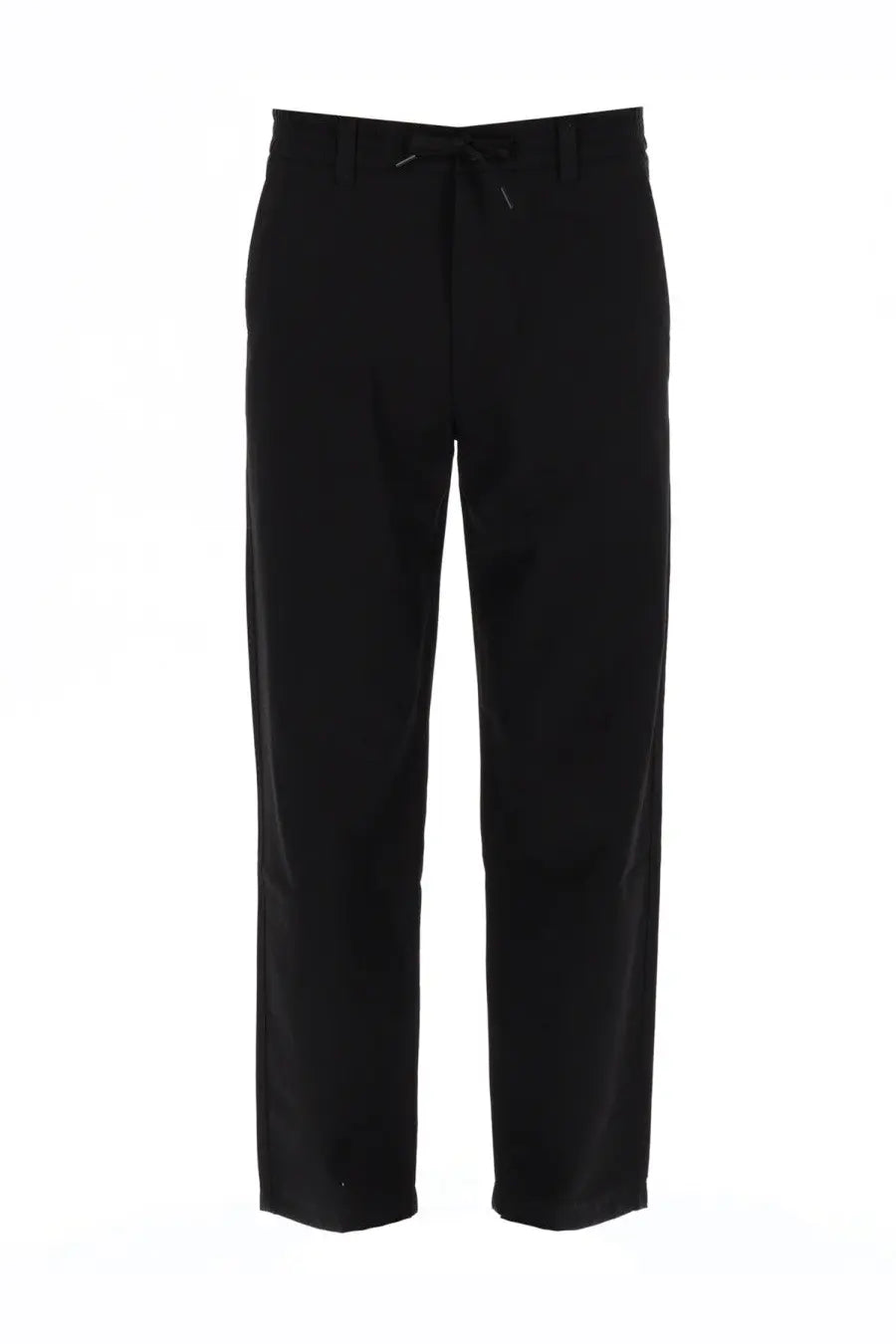 Boss men’s black chino tapered trousers with drawstring waistband perfect for casual and smart wear