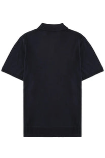 Boss men’s polo novo blue short-sleeved black polo shirt with classic collar and minimalist design