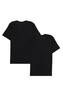 Boss men’s set da due shirt black plain cotton t-shirt with crew neck and short sleeves in black color