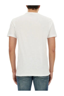 BOSS men’s white cotton t-shirt with classic crew neck and short sleeves for casual wear